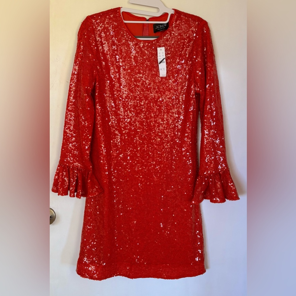 J Crew festive Holiday dress! Size 6 NWT